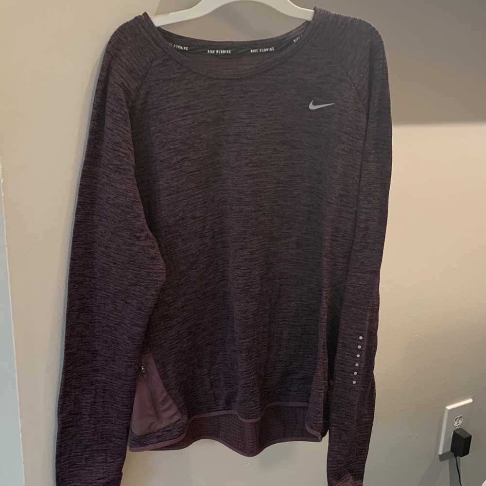 Nike Long Sleeve Performance Top - Plum